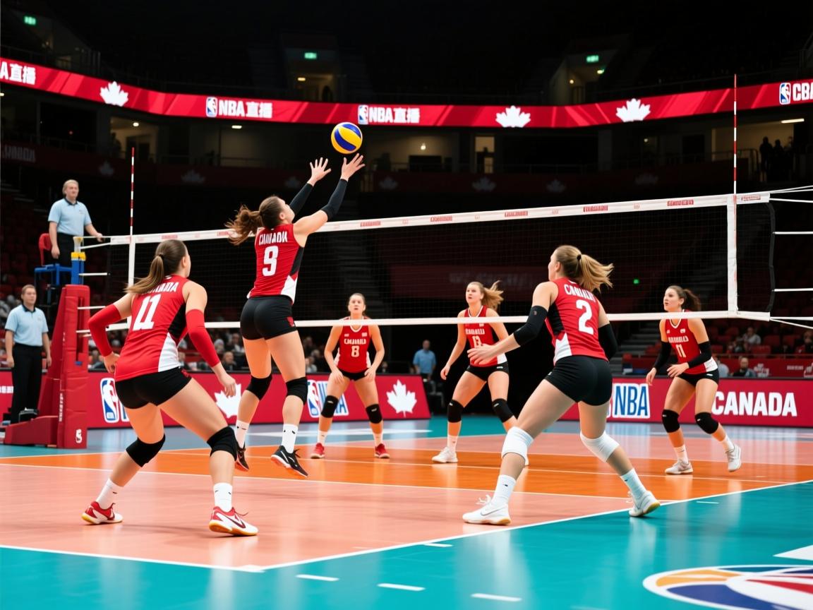 加拿大女子排球队横扫对手，晋级  第2张